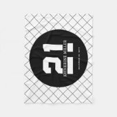 Gepersonaliseerde 21ste verjaardag Modern en Elega Fleece Deken (Voorkant)