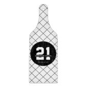 Gepersonaliseerde 21ste verjaardag Modern en Elega Snijplank (Voorkant)