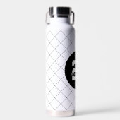 Gepersonaliseerde 21ste verjaardag Modern en Elega Waterfles (Voorkant)