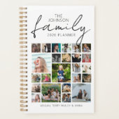 Gepersonaliseerde 24 foto collage familie planner (Voorkant)