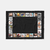 Gepersonaliseerde 24 foto DIY aangepaste fotocolla Fleece Deken (Voorkant (Horizontaal))