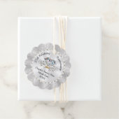 Gepersonaliseerde 25e bruiloft Jubileum gunsten id Bedankjes Labels (In situ)