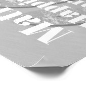 Gepersonaliseerde 25e Si, ver bruiloft Jubileum Poster (Hoek)