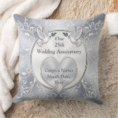 Gepersonaliseerde 25e weddenschap Jubileum cadeaus Kussen (Deken)
