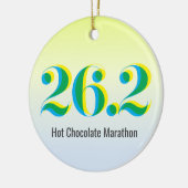 Gepersonaliseerde 26.2 Marathon Hardloopfoto Keramisch Ornament (Links)