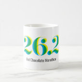 Gepersonaliseerde 26.2 Marathon Hardlopen vet teks Koffiemok (Center)