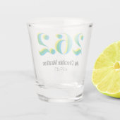 Gepersonaliseerde 26.2 Marathon Hardlopen vet teks Shot Glas (Achterkant)