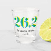 Gepersonaliseerde 26.2 Marathon Hardlopen vet teks Shot Glas (Voorkant)