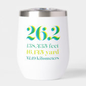 Gepersonaliseerde 26.2 Marathon Loopafstand Groen (Voorkant)