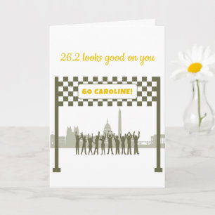 Gepersonaliseerde 26.2 Marine Washington DC Marath Kaart