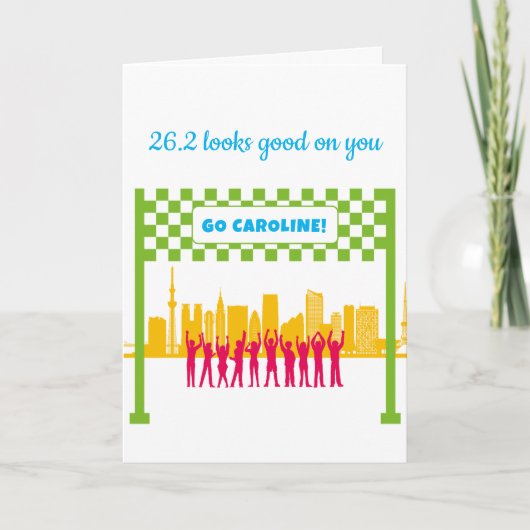 Gepersonaliseerde 26.2 Tokyo Japan Marathon Congra Kaart (Voorkant)