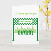 Gepersonaliseerde 26.2 Trees Duluth Marathon Congr Kaart (Gele Bloem)