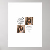 Gepersonaliseerde 2 foto afstudeerhandtekening poster (Voorkant)