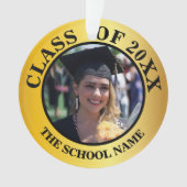 Gepersonaliseerde 2 Foto Afstuderen Klasse van 202 Ornament (voorkant)
