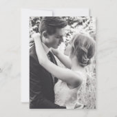 Gepersonaliseerde 2 foto bruiloft Save the Date Ka Kaart (Achterkant)