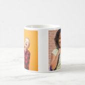 Gepersonaliseerde 2 Foto Collage Koffie Mok (Center)