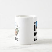 Gepersonaliseerde 2 foto Ik hou van mijn Vriendin Koffiemok (Center)