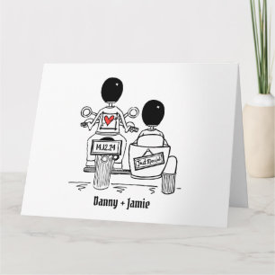 Gepersonaliseerde 2 kamers Motorfiets & Sidecar br Kaart