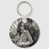 Gepersonaliseerde 2-zijdige foto- en tekstfotocoll sleutelhanger (Achterkant)