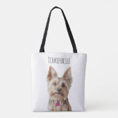 Gepersonaliseerde 2-zijdige foto van het huisdier tote bag (Achterkant)