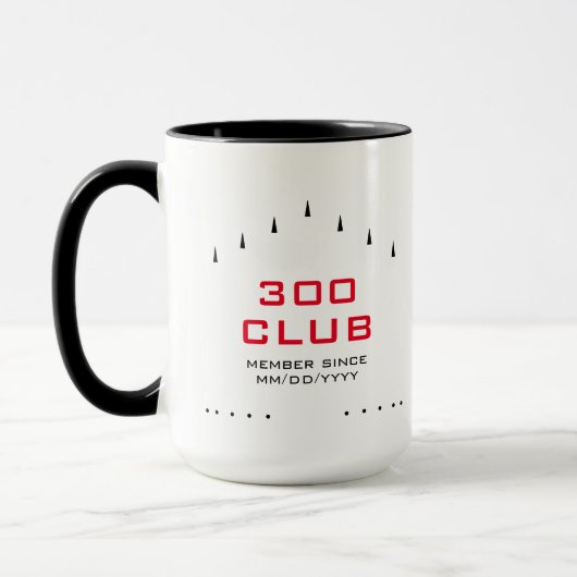 Gepersonaliseerde 300 Club Member Bowling Lane Mar Mok (Links)