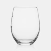 Gepersonaliseerde 30e 40e 50e 60e 70 verjaardagsfe wijnglas zonder voet (Links)