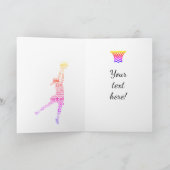 Gepersonaliseerde 30e Netball Player Verjaardag Ka Kaart (Binnen)