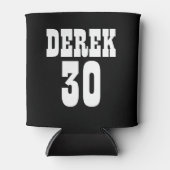 Gepersonaliseerde 30e verjaardag Zwart Wit Koelbox Blikjeskoeler (Voorkant)