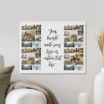Gepersonaliseerde 32 Fotocollage Aangepaste offert Imitatie Canvas Print<br><div class="desc">Creëer uw eigen aangepaste citaat canvas muurkunst. Beschikt over 32 van uw favoriete afbeeldingen en gepersonaliseerde tekst in moderne kalligrafie typografie.</div>
