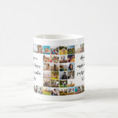 Gepersonaliseerde 32 Fotocollage Aangepaste offert Koffiemok (Center)