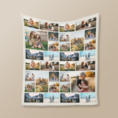 Gepersonaliseerde 32 Fotocollage Fleece Deken