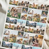 Gepersonaliseerde 32 Fotocollage Fleece Deken