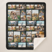 Gepersonaliseerde 32 Fotocollage Fleece Deken (Voorkant)