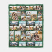 Gepersonaliseerde 32 Fotocollage Fleece Deken (Voorkant)