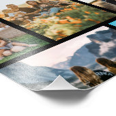 Gepersonaliseerde 32 Fotocollage Foto Afdruk (Hoek)