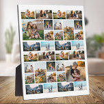 Gepersonaliseerde 32 Fotocollage Fotoplaat<br><div class="desc">Creëer Uw Eigen Gepersonaliseerde 32 Fotocollage Plaque Home Decor</div>