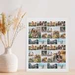 Gepersonaliseerde 32 Fotocollage Imitatie Canvas Print<br><div class="desc">Creëer Uw eigen gepersonaliseerde 32 Fotocollage Canvas</div>