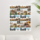 Gepersonaliseerde 32 Fotocollage Poster