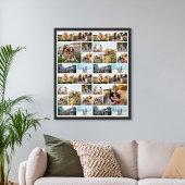 Gepersonaliseerde 32 Fotocollage Poster