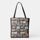 Gepersonaliseerde 32 Fotocollage Tote Bag (Achterkant)