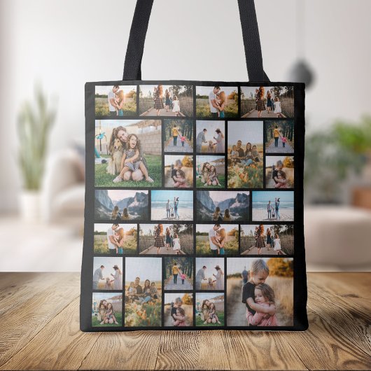 Gepersonaliseerde 32 Fotocollage Tote Bag