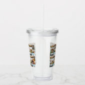 Gepersonaliseerde 34 Fotocollage Aangepaste offert Acryl Drinkbeker (Rechts)