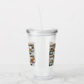 Gepersonaliseerde 34 Fotocollage Aangepaste offert Acryl Drinkbeker (Links)