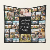 Gepersonaliseerde 34 Fotocollage Aangepaste offert Fleece Deken