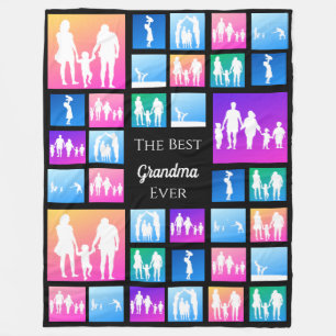 Gepersonaliseerde 39 Photo Collage Sjabloon Gift Fleece Deken