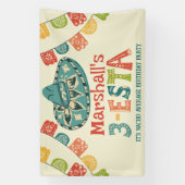 Gepersonaliseerde 3-Esta Mexicaanse thema derde ve Spandoek (Verticaal)