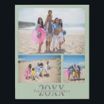 Gepersonaliseerde 3 foto- en tekstfotocollage imitatie canvas print<br><div class="desc">Maak een gepersonaliseerde foto keepsake wall art - Faux Wrapped Canvas Print van Ricaso - voeg je eigen drie foto's en tekst - foto collage keepsake geschenken</div>