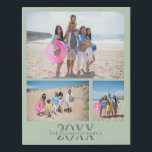 Gepersonaliseerde 3 foto- en tekstfotocollage imitatie canvas print<br><div class="desc">Maak een gepersonaliseerde foto keepsake wall art - Faux Wrapped Canvas Print van Ricaso - voeg je eigen drie foto's en tekst - foto collage keepsake geschenken</div>