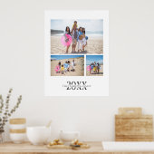 Gepersonaliseerde 3 foto- en tekstfotocollage poster (Keuken)