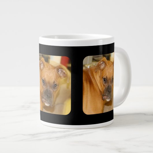 Gepersonaliseerde 3 foto Mok Maak je eigen meester (Voorkant rechts)